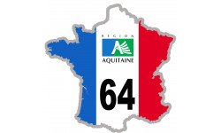 Autocollant (sticker): FRANCE 64