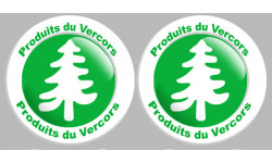 Série Produits du Vercors (2 fois 10x10cm) - Autocollant(sticker)