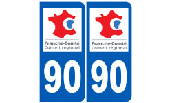 numéro immatriculation 90 région - Autocollant(sticker)