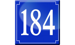 numéroderue184 (classique 10x10cm) - Autocollant(sticker)