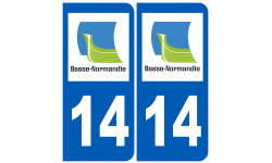 numéro immatriculation 14 (région) - Autocollant(sticker)