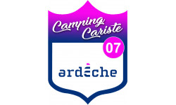 Sticker / autocollant : Camping car Ardèche 07