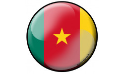 Autocollant (sticker): drapeau Camerounais