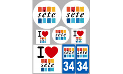 Sticker / autocollant : ville de Sète