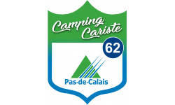 Camping car Pas de calais 62 - 10x7.5cm - Autocollant(sticker)