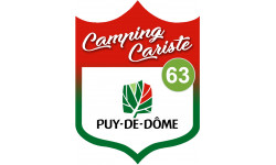 Camping car Puy de Dôme 63 - 20x15cm - Autocollant(sticker)