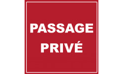 passage privé - 20cm - Autocollant(sticker)