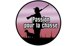 Passion de la chasse nature - 20cm - Autocollant(sticker)
