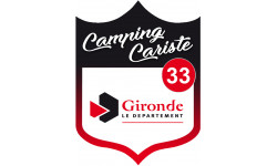 Camping car Gironde 33 - 20x15cm - Autocollant(sticker)