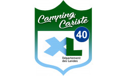 blason camping cariste Landes 40 - 10x7.5cm - Autocollant(sticker)