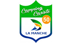 blason camping cariste Manche 50 - 15x11.2cm - Autocollant(sticker)