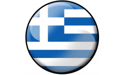 drapeau Grecque - 15x15cm - Autocollant(sticker)