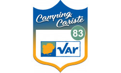 blason camping cariste Var 83 - 10x7.5cm - Autocollant(sticker)