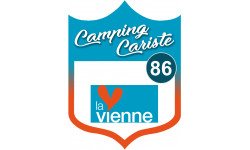 blason camping cariste Vienne 86 - 20x15cm - Autocollant(sticker)