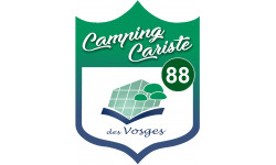 blason camping cariste Vosges 88 - 15x11.2cm - Autocollant(sticker)