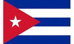 Drapeau Cuba - 19.5x13 cm - Autocollant(sticker)