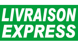 Livraison express vert - 30x14 cm - Autocollant(sticker)