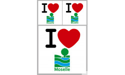 Département 57 la Moselle (1fois 10cm / 2 fois 5cm) - Autocollant(sticker)