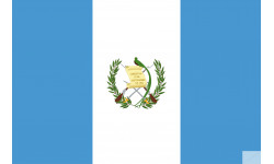 Drapeau Guatemala (19.5x13cm) - Autocollant(sticker)
