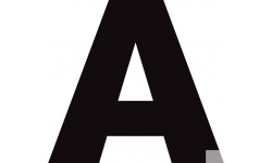 A Alsace logo noir - 15cm -...