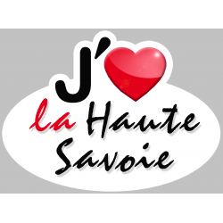 j'aime la Haute-Savoie (15x11cm) - Autocollant(sticker)