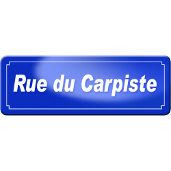 rue du carpiste (29,5x10,5cm) - Autocollant(sticker)