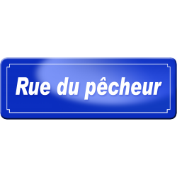 Rue du pêcheur (29,5x10,5cm) - Autocollant(sticker)