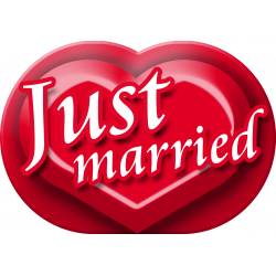 Just married (30x21cm) - Autocollant(sticker)