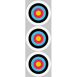 Cible colorée (3 de 10cm) - Autocollant(sticker)