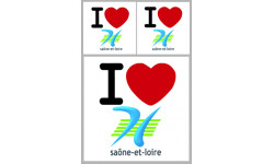 Autocollant (sticker): departement de la Saône et Loire