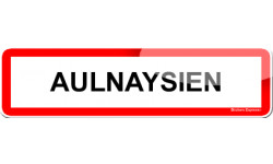 Autocollant (sticker): Aulnaysien et Aulnaysienne