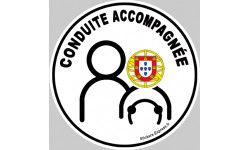 Autocollant (sticker): conduite accompagnee Portugal