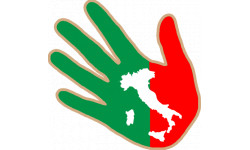 Autocollant (sticker): Autocollant main Italienne 2
