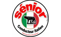 Autocollant (sticker):conducteur Sénior Italien 2